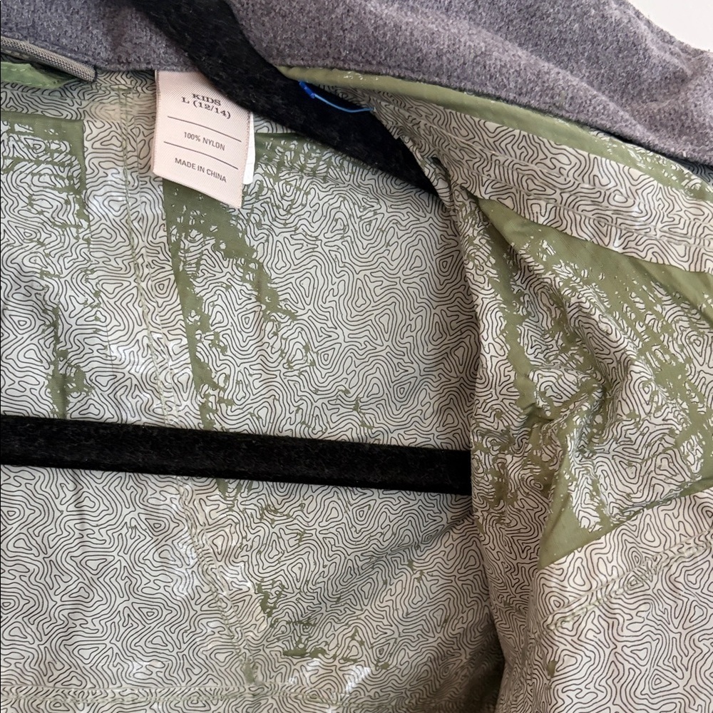 REI Kids XL Olive Windbreaker Jacket - Picture 5 of 11